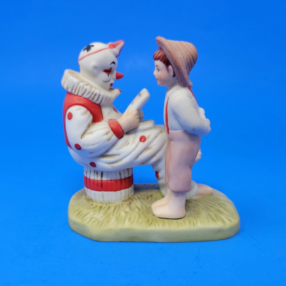 The Danbury Mint Off-Duty Clown Norman Rockwell Porcelain Figurine‎ 1990 Vintage